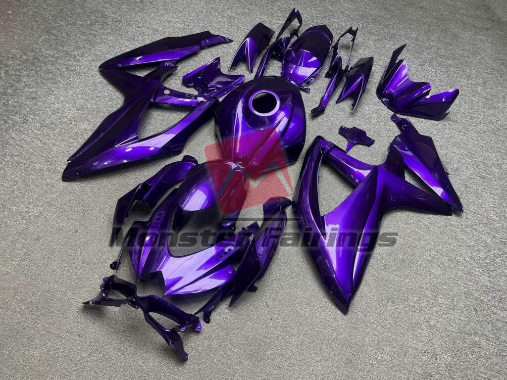 Gloss Purple ABS fairings for Suzuki GSXR 600 - 750 2008 - 2010 - premium OEM fit kit by Monster Fairings
