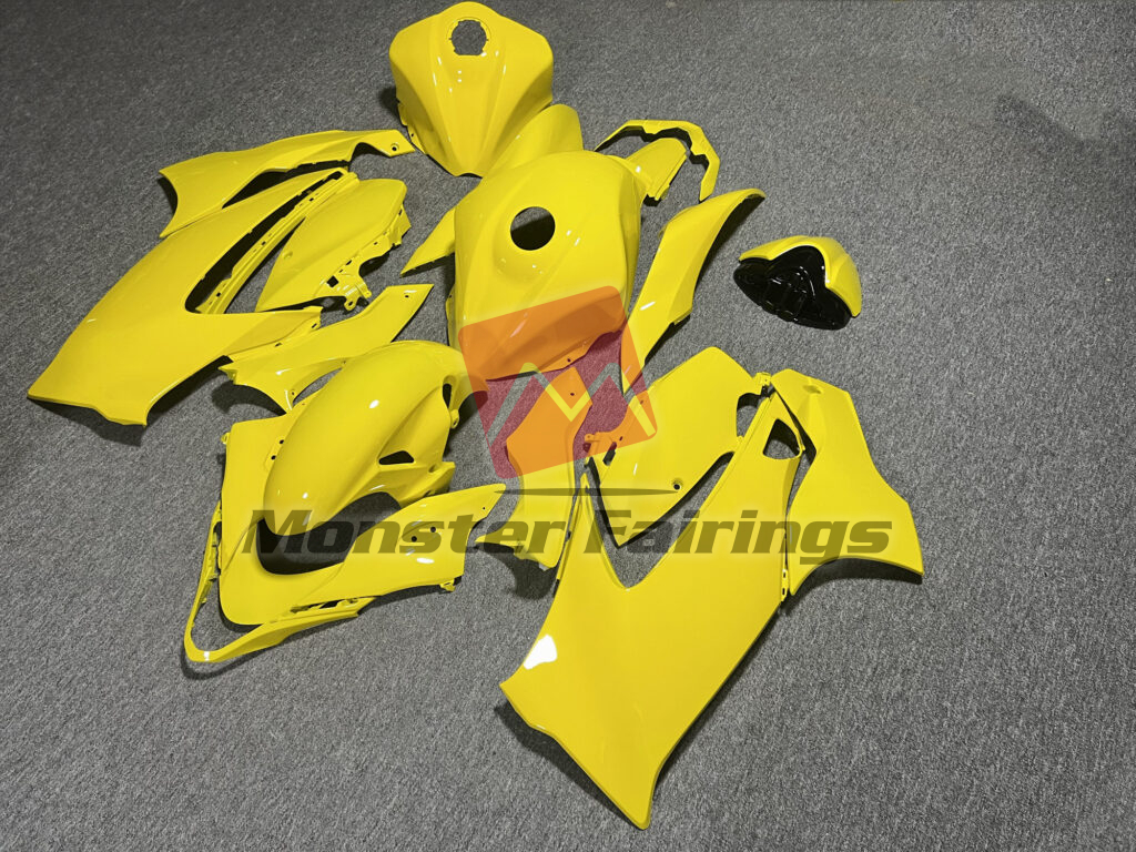 Suzuki GSXR 1300 custom ABS fairings 2021 - 2025 in Gloss Yellow - durable replacement kit, Monster Fairings
