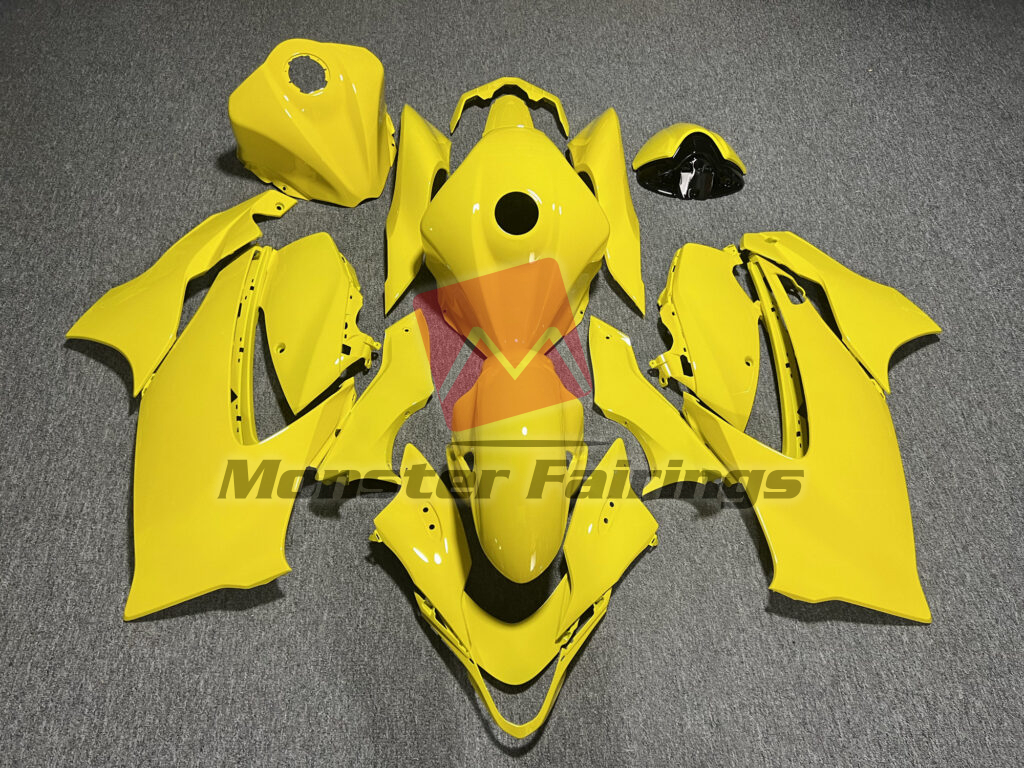 Suzuki GSXR 1300 2021 - 2025 Gloss Yellow ABS fairings - custom motorcycle bodywork kit by Monster Fairings
