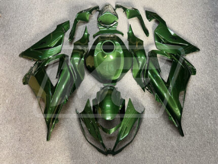 Kawasaki ZX6R 2013-2018 Gloss Metallic Green ABS Fairings | Monster Fairings