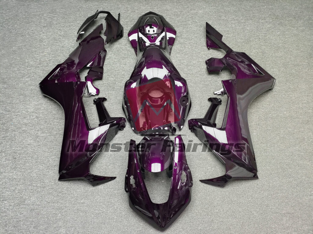Honda CBR1000RR 2017 - 2025 Gloss Pink Carbon Fiber Style ABS fairings - custom motorcycle bodywork kit by Monster Fairings
