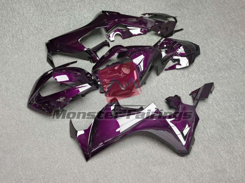 Honda CBR1000RR custom ABS fairings 2017 - 2025 in Gloss Pink Carbon Fiber Style - durable replacement kit, Monster Fairings
