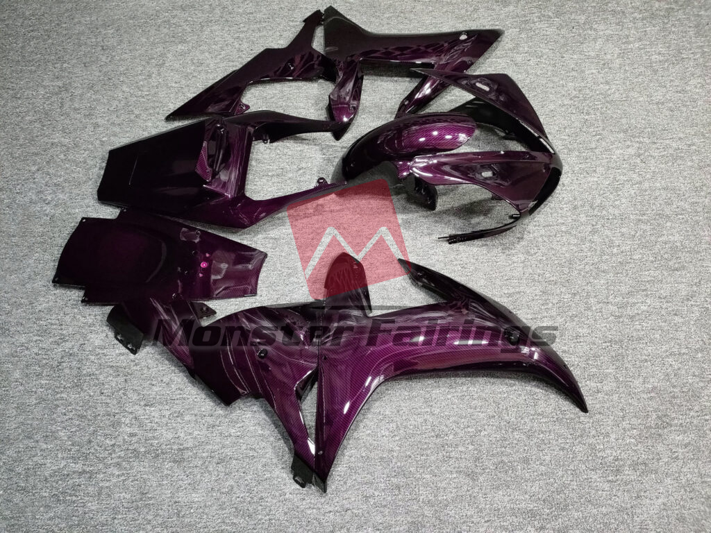 Gloss Pink Carbon Fiber Style ABS fairings for Yamaha R1 2002 - 2003 - premium OEM fit kit by Monster Fairings