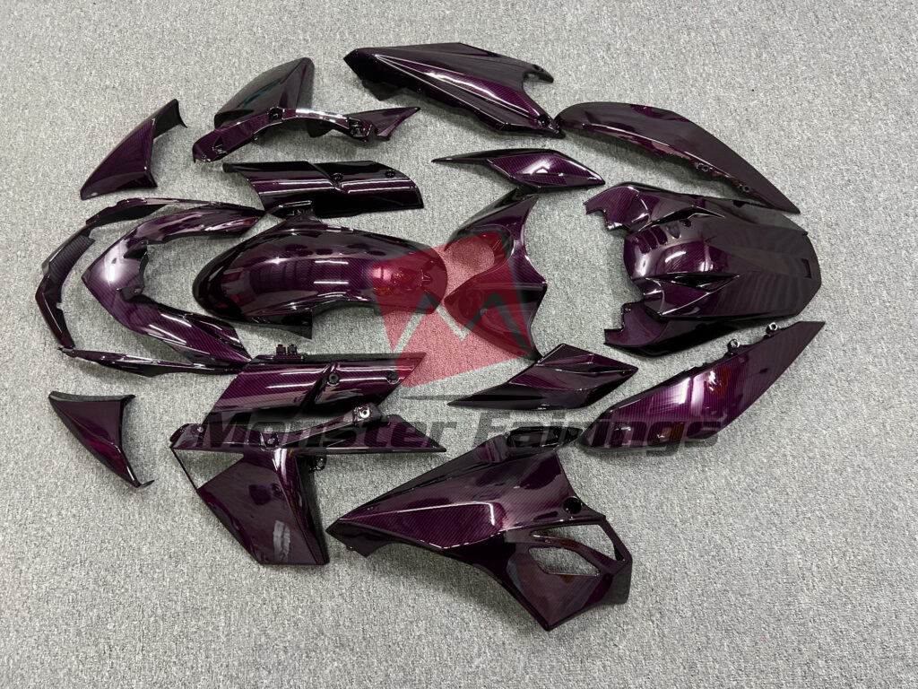 Kawasaki Z1000 custom ABS fairings 2010 - 2013 in Gloss Pink Carbon Fiber Style - durable replacement kit, Monster Fairings