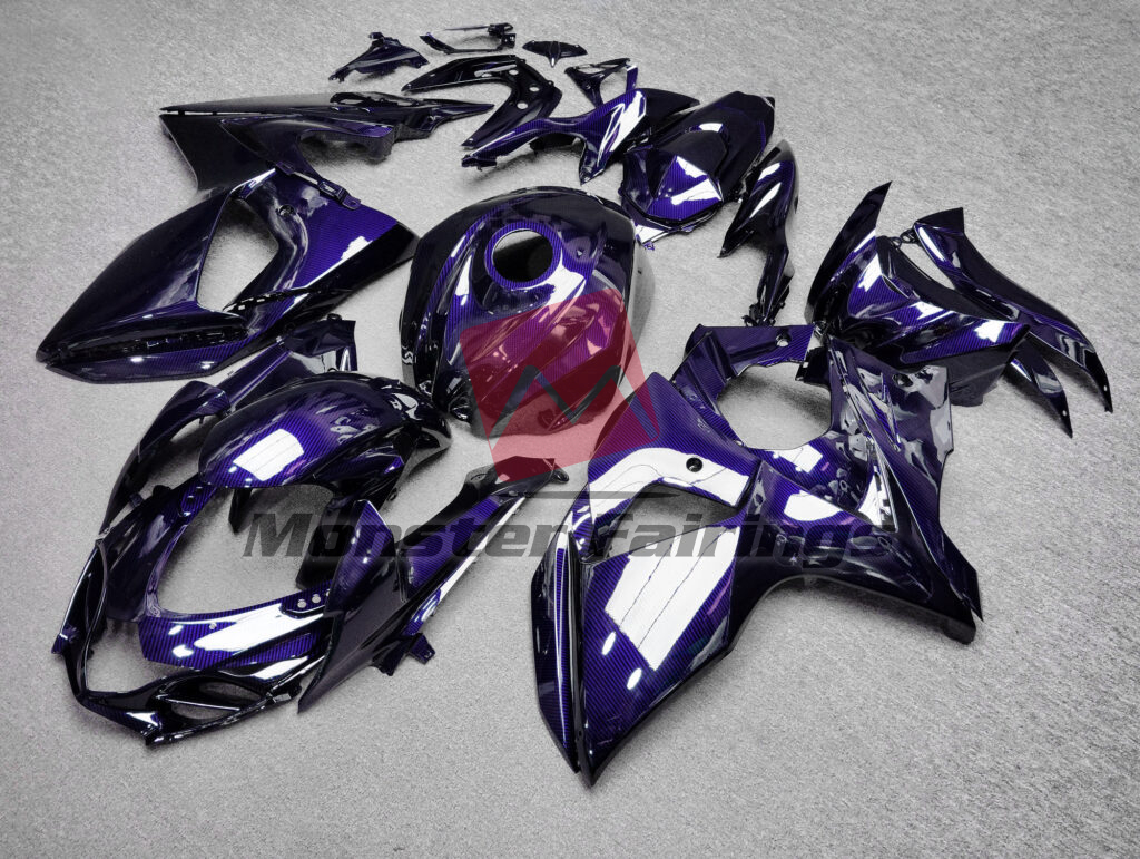 Gloss Purple Carbon Fiber Style ABS fairings for Suzuki GSXR 1000 2009 - 2016 - premium OEM fit kit by Monster Fairings