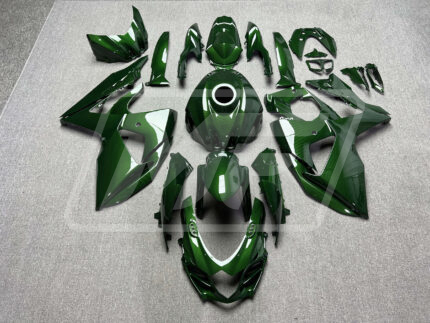 Suzuki GSXR 1000 2009-2016 Gloss Green Carbon Fiber Style ABS Fairings | Monster Fairings