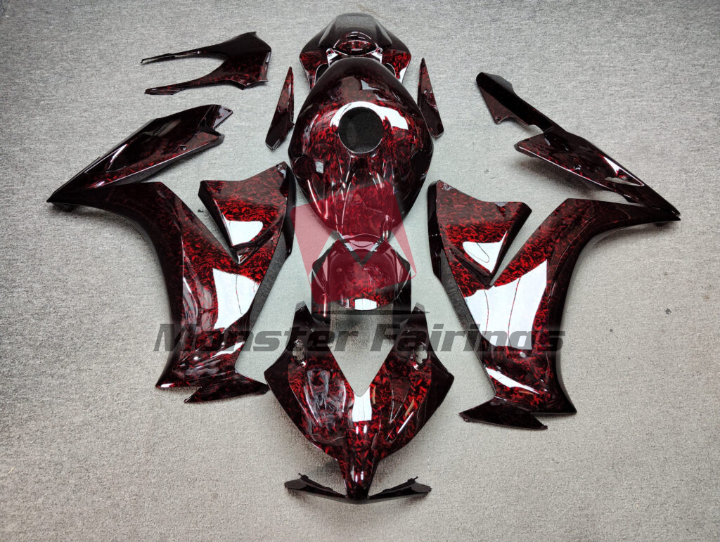 Honda CBR1000RR 2012 - 2016 Gloss Red Forged Carbon Fiber Style ABS fairings - custom motorcycle bodywork kit by Monster Fairings