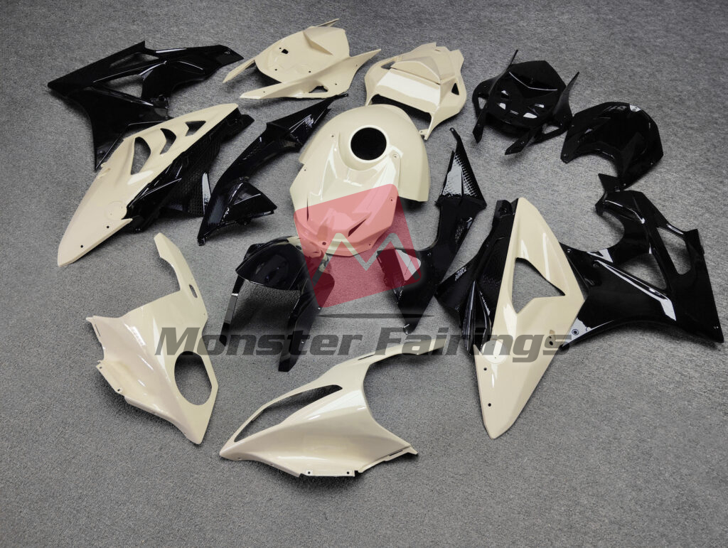 Gloss Desert Tan & Black ABS fairings for BMW S1000RR 2009 - 2014 - premium OEM fit kit by Monster Fairings