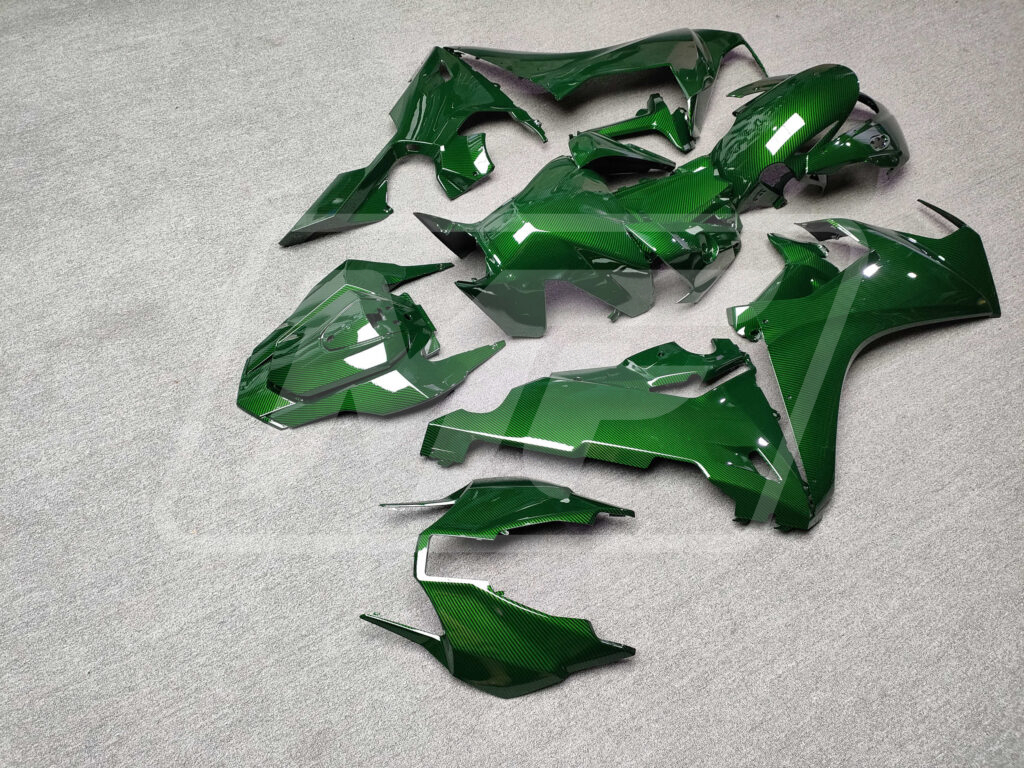Gloss Green Carbon Fiber Style ABS fairings for Honda CBR1000RR 2017 - 2025 - premium OEM fit kit by Monster Fairings