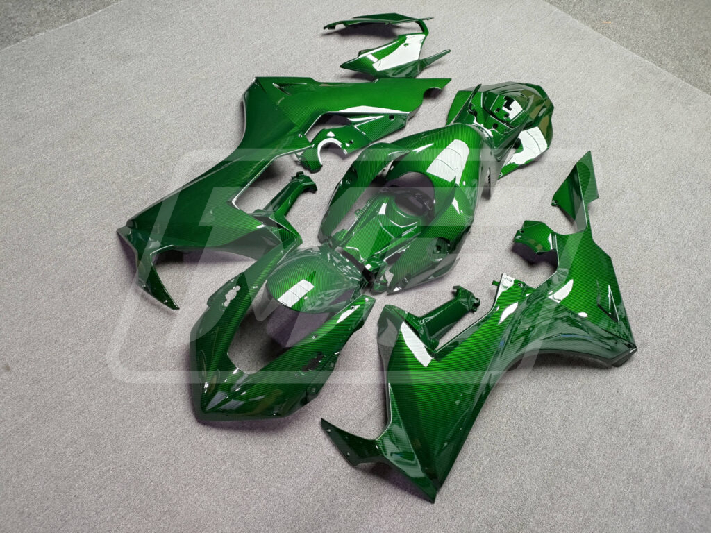 2017 - 2025 Honda CBR1000RR Gloss Green Carbon Fiber Style fairing set - ABS injection, custom painted by Monster Fairings