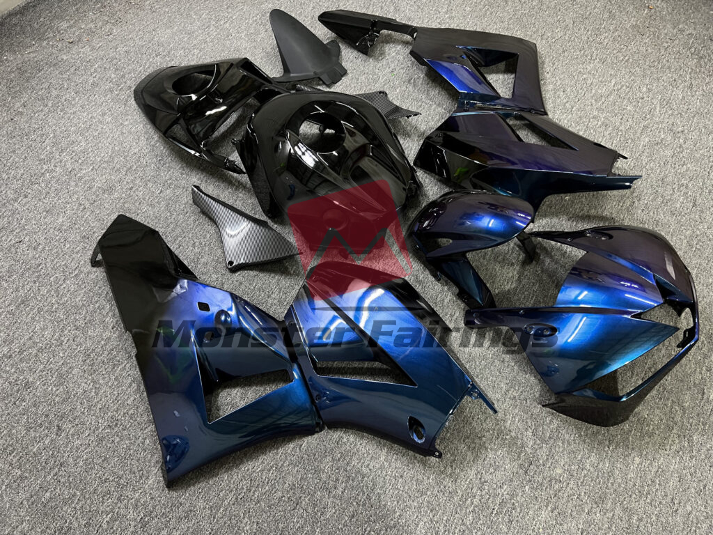 Gloss Blue Chameleon & Black Carbon Fiber Style ABS fairings for Honda CBR600RR 2013 - 2025 - premium OEM fit kit by Monster Fairings