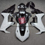 Honda CBR1000RR 2017 - 2025 Gloss Black & White Forged Carbon Fiber Style ABS fairings - custom motorcycle bodywork kit by Monster Fairings