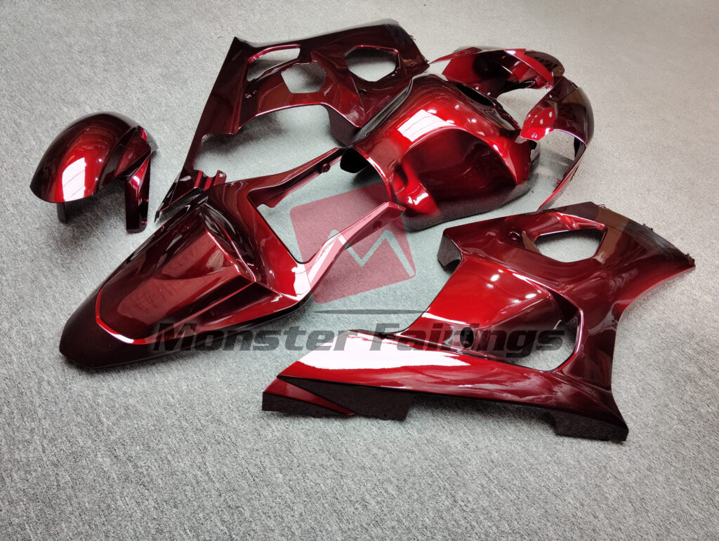 2003 - 2004 Suzuki GSXR 1000 Gloss Candy Red fairing set - ABS injection, custom painted by Monster Fairings