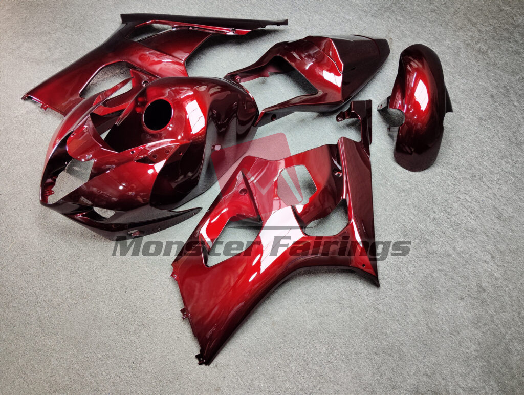 Gloss Candy Red ABS fairings for Suzuki GSXR 1000 2003 - 2004 - premium OEM fit kit by Monster Fairings