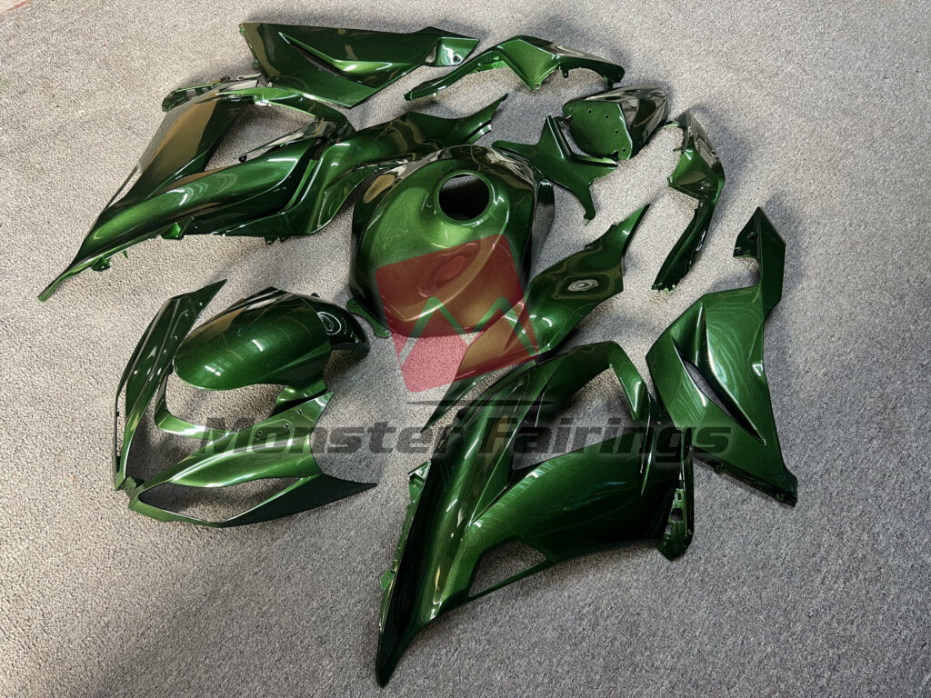 Gloss Metallic Green ABS fairings for Kawasaki ZX6R 2013 - 2018 - premium OEM fit kit by Monster Fairings