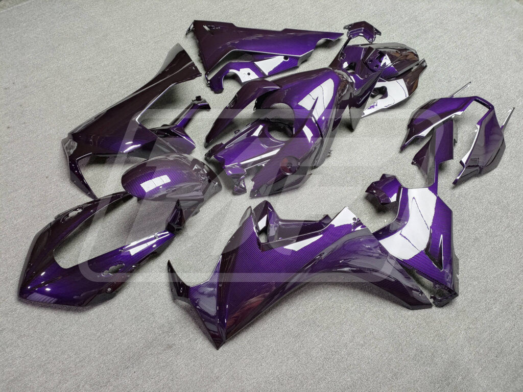 Gloss Purple Carbon Fiber Style ABS fairings for Honda CBR1000RR 2017 - 2025 - premium OEM fit kit by Monster Fairings