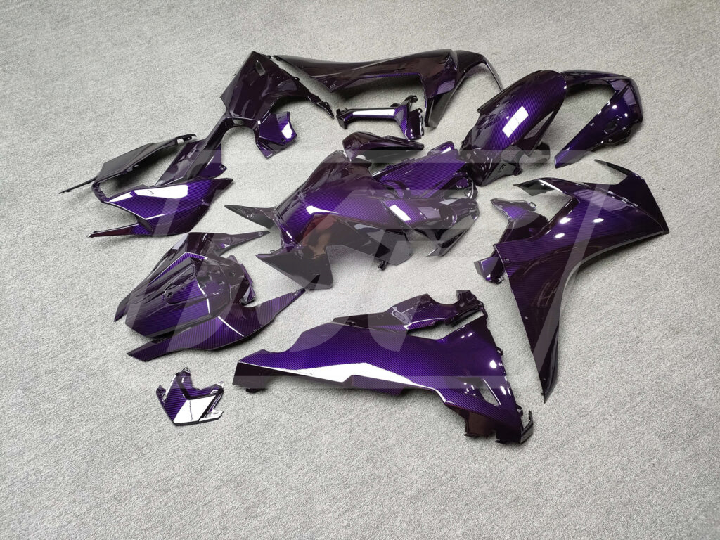 2017 - 2025 Honda CBR1000RR Gloss Purple Carbon Fiber Style fairing set - ABS injection, custom painted by Monster Fairings
