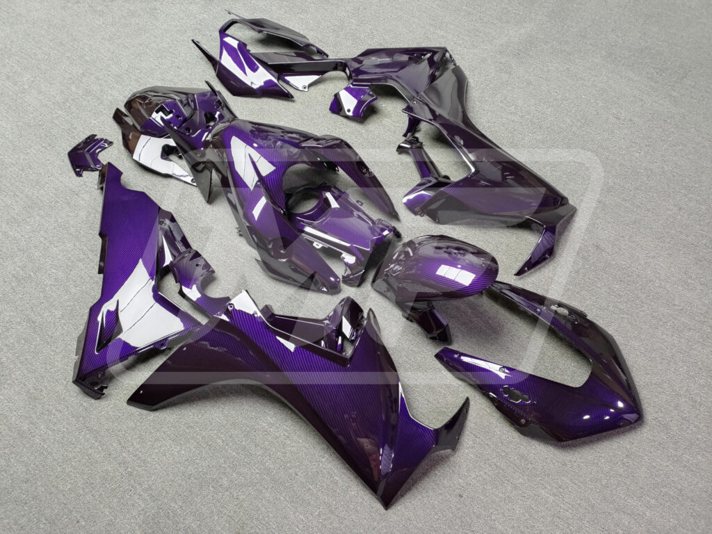Honda CBR1000RR custom ABS fairings 2017 - 2025 in Gloss Purple Carbon Fiber Style - durable replacement kit, Monster Fairings