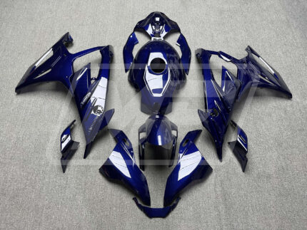 BMW S1000RR 2023-2024 Gloss Blue Carbon Fiber Style ABS Fairings | Monster Fairings