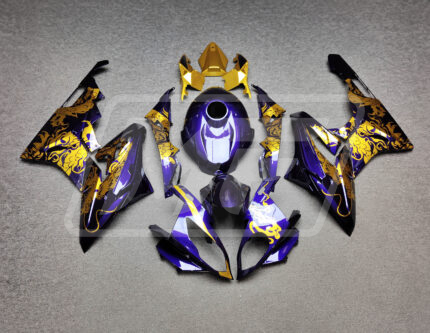 BMW S1000RR 2015 - 2016 Gloss Purple Gold Dragon ABS fairings - custom motorcycle bodywork kit by Monster Fairings