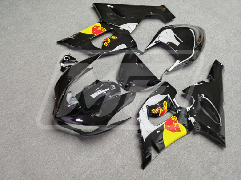 Gloss Black Bull ABS fairings for Kawasaki ZX6R 2005 - 2006 - premium OEM fit kit by Monster Fairings