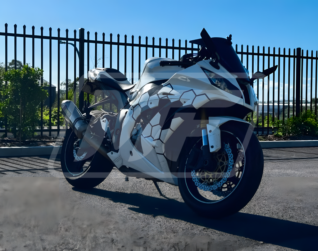 Pearl White Black Honeycomb ABS fairings for Kawasaki ZX10R 2011 - 2015 - premium OEM fit kit by Monster Fairings