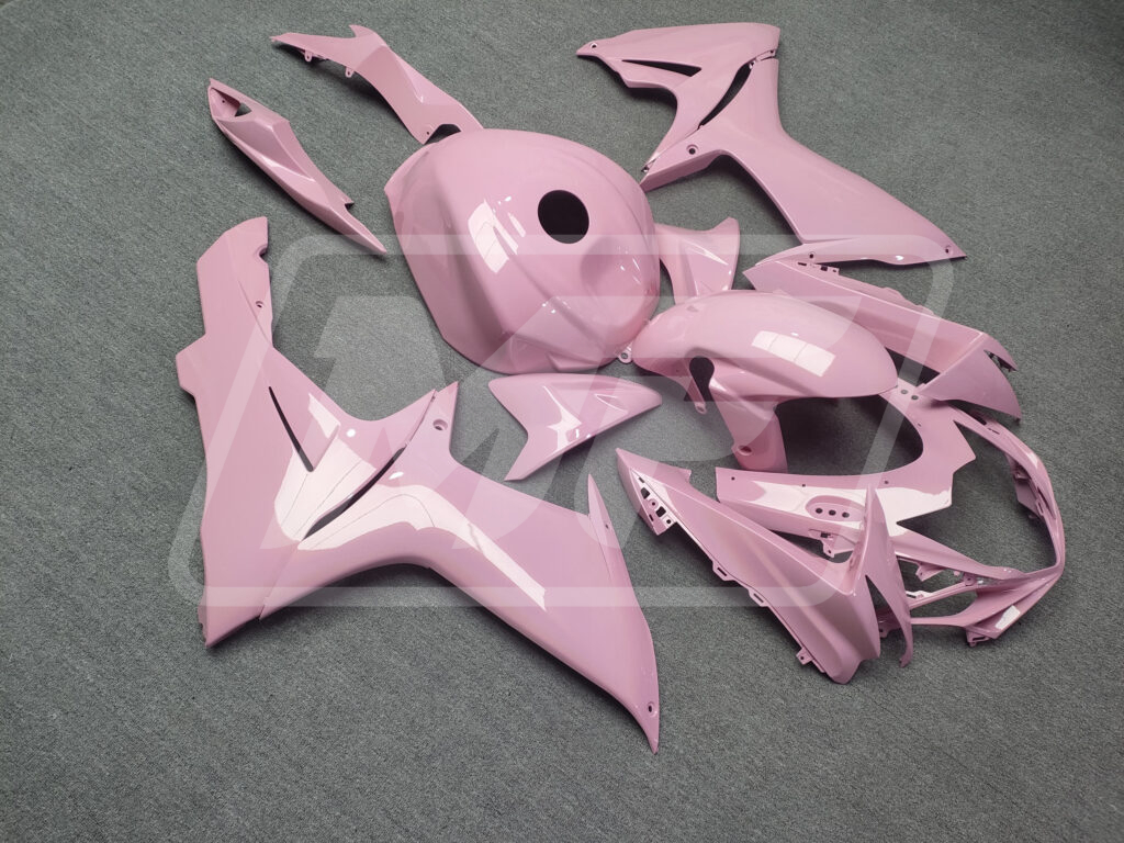 2011 - 2025 Suzuki GSXR 600 - 750 Gloss Baby Pink fairing set - ABS injection, custom painted by Monster Fairings