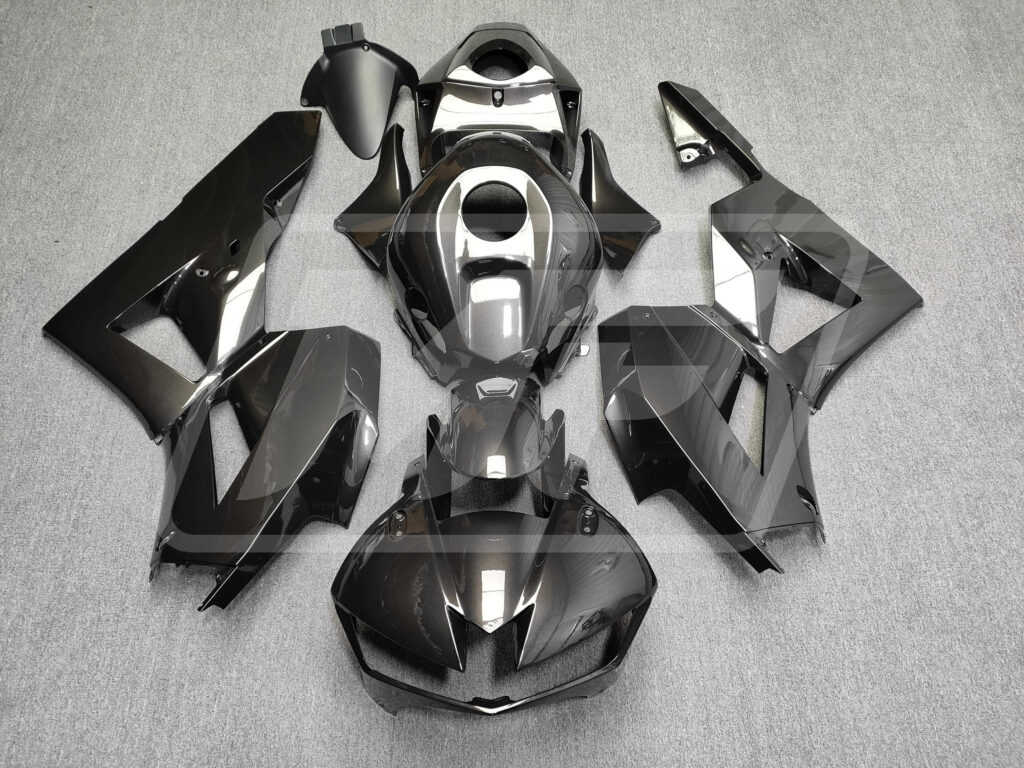 Honda CBR600RR 2013 - 2025 Gloss Black Ghost Metallic ABS fairings - custom motorcycle bodywork kit by Monster Fairings