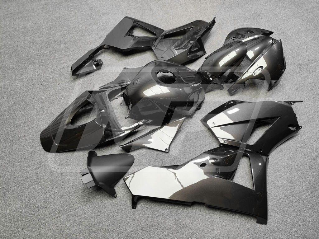 Monster Fairings ABS fairing kit for Honda CBR600RR 2013 - 2025 - Gloss Black Ghost Metallic, precise OEM fit