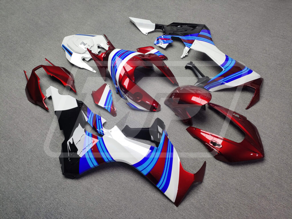 Monster Fairings ABS fairing kit for Honda CBR1000RR 2017 - 2025 - Gloss Candy Red & White Black Blue, precise OEM fit