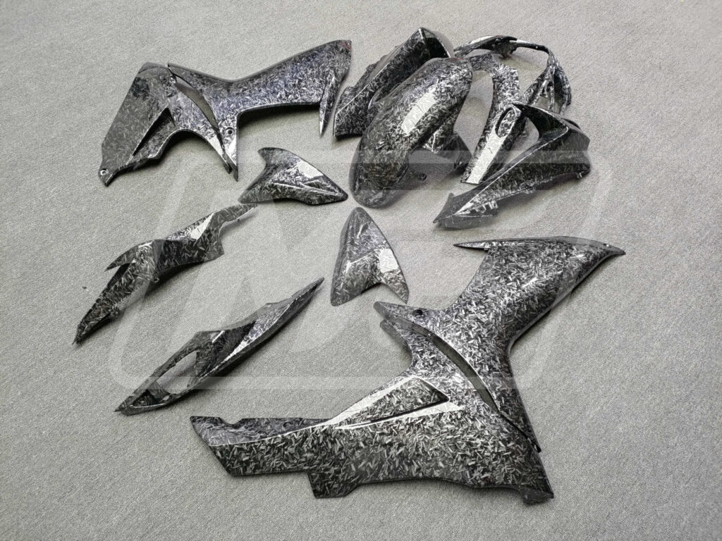 Suzuki GSXR 600 - 750 2011 - 2025 ABS fairings, Gloss Forged Carbon Fiber Style - high - quality motorcycle kit by Monster Fairings
