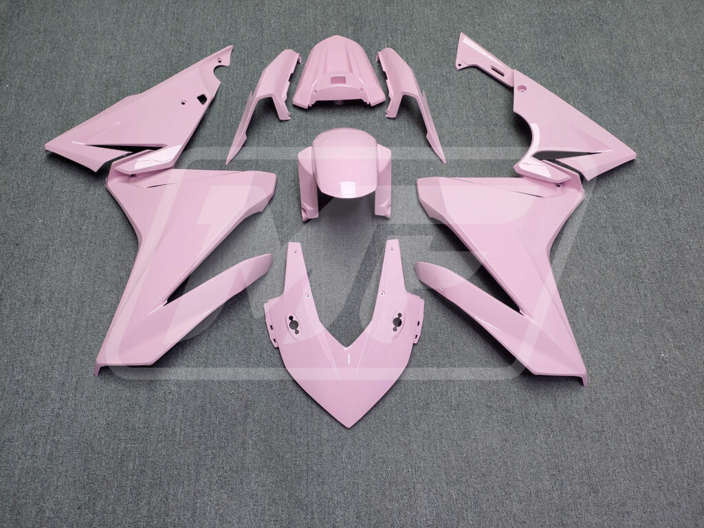 Honda CBR500R 2022 - 2023 Gloss Baby Pink ABS fairings - custom motorcycle bodywork kit by Monster Fairings