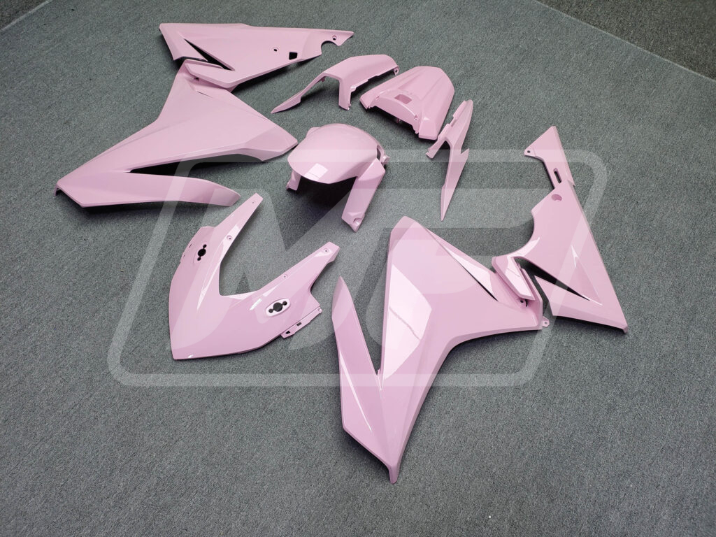 Gloss Baby Pink ABS fairings for Honda CBR500R 2022 - 2023 - premium OEM fit kit by Monster Fairings