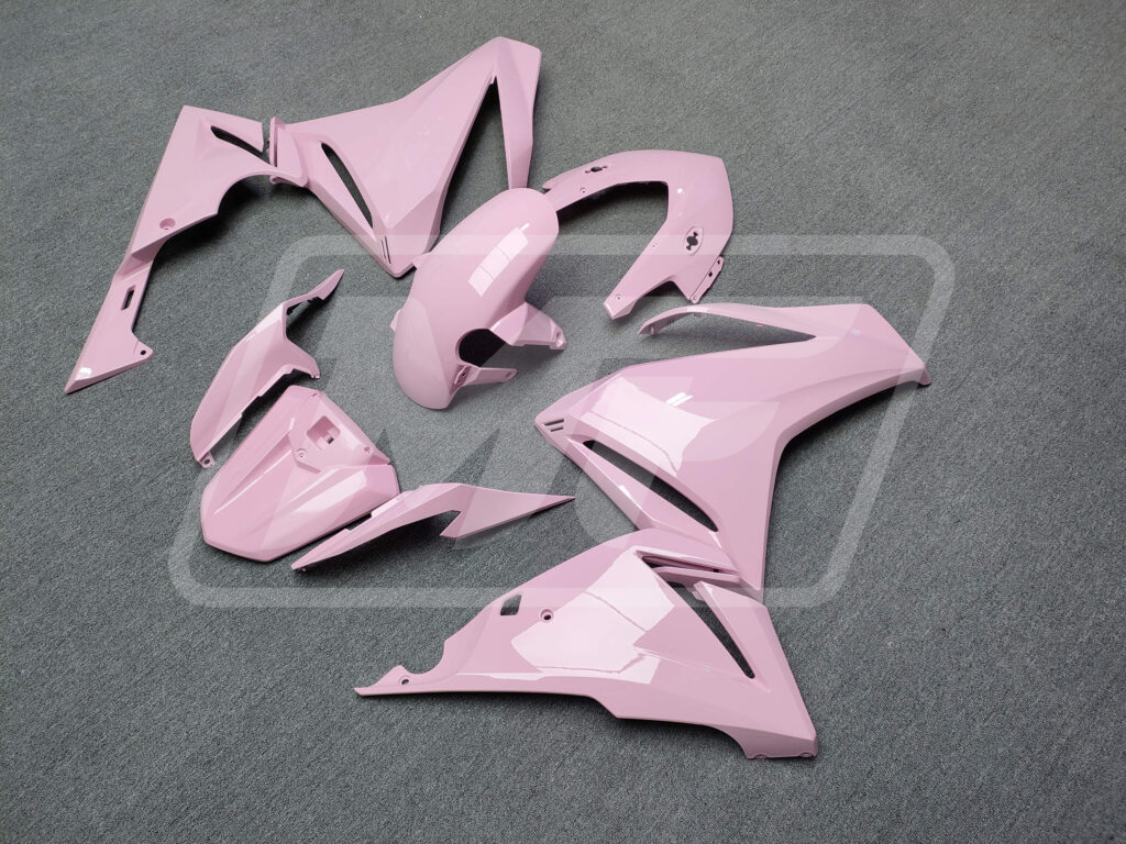 2022 - 2023 Honda CBR500R Gloss Baby Pink fairing set - ABS injection, custom painted by Monster Fairings