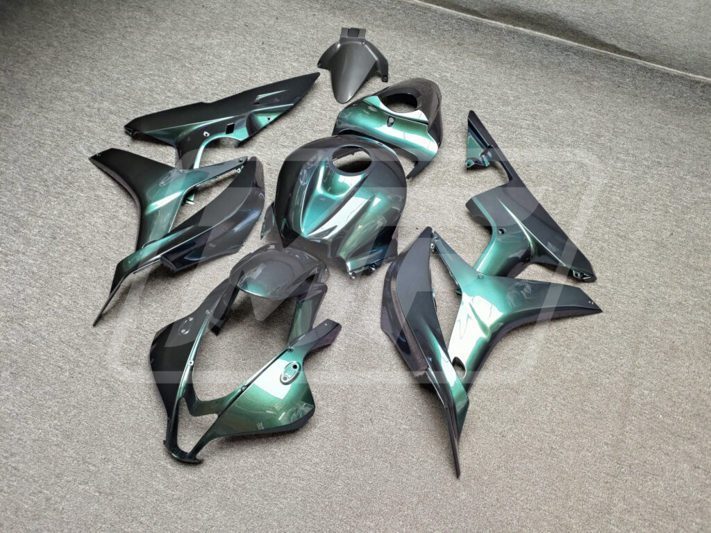 Monster Fairings ABS fairing kit for Honda CBR600RR 2007 - 2008 - Gloss Green & Purple Chameleon, precise OEM fit