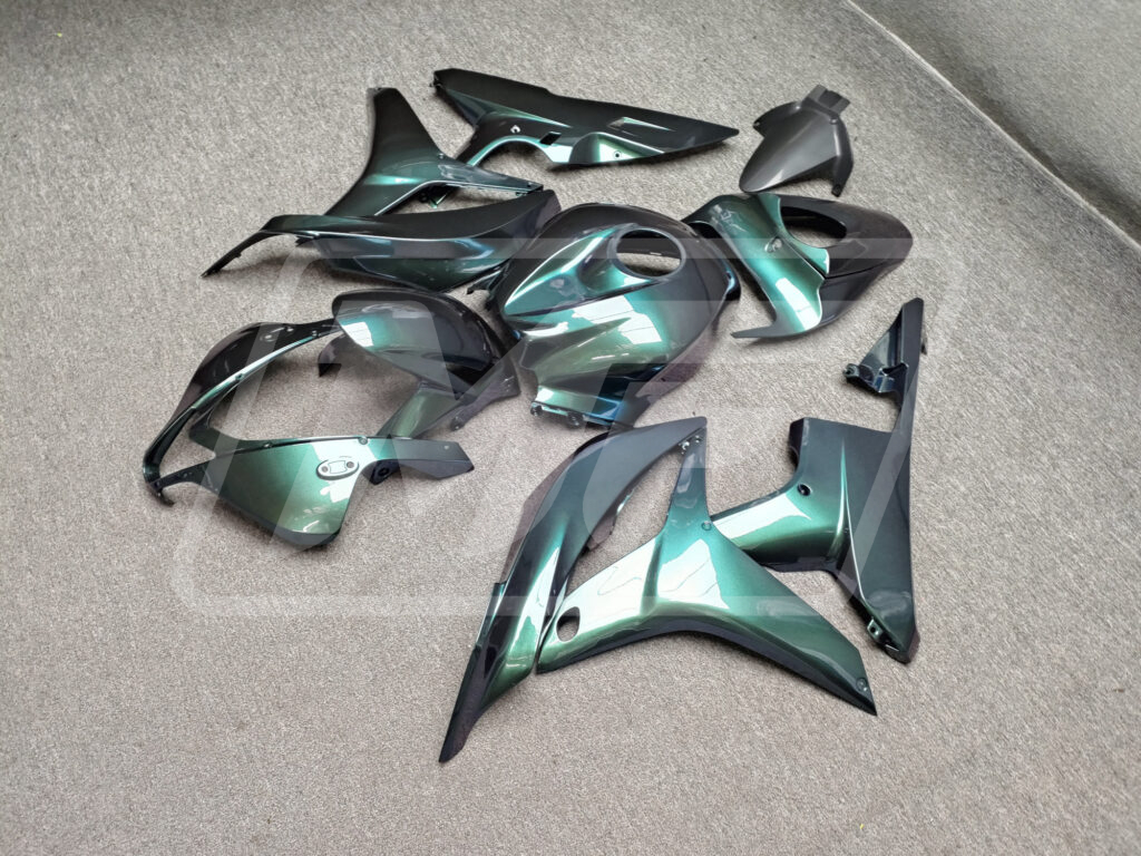 Honda CBR600RR 2007 - 2008 ABS fairings, Gloss Green & Purple Chameleon - high - quality motorcycle kit by Monster Fairings
