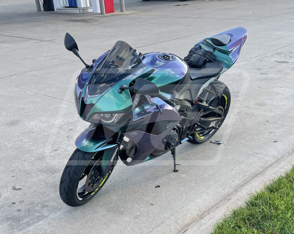 Gloss Green & Purple Chameleon ABS fairings for Honda CBR600RR 2007 - 2008 - premium OEM fit kit by Monster Fairings