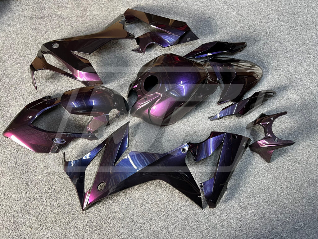 Gloss Purple & Blue Chameleon ABS fairings for Honda CBR650R 2021 - 2023 - premium OEM fit kit by Monster Fairings