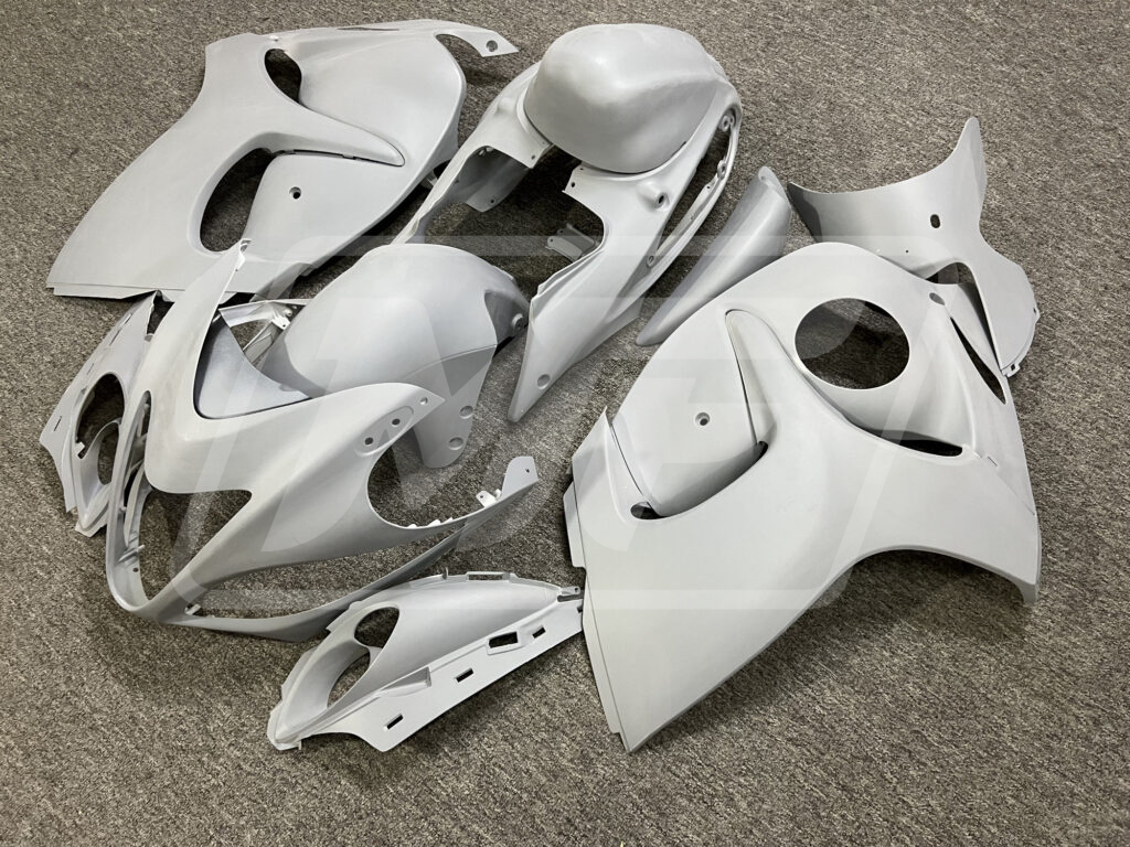 2008 - 2020 Suzuki GSXR 1300 unpainted fairing set - ABS injection, ready for paint by Monster Fairings