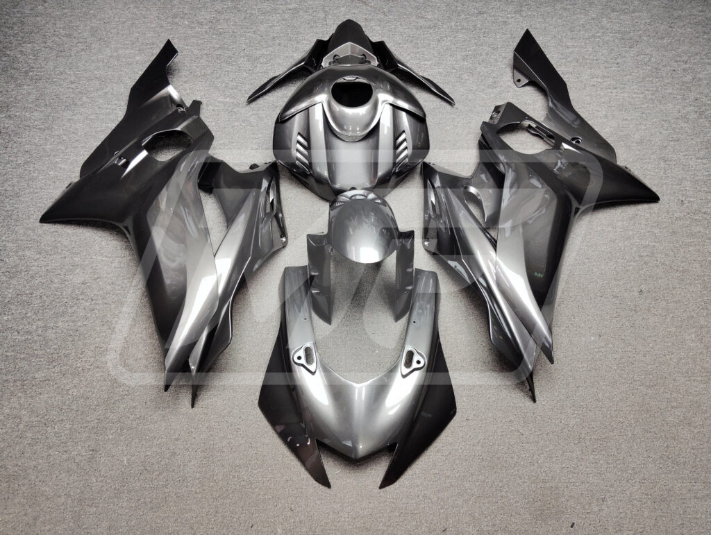 Yamaha R6 2017 - 2022 Gloss Ghost Gray Metallic ABS fairings - custom motorcycle bodywork kit by Monster Fairings