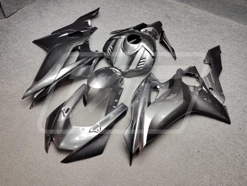 Gloss Ghost Gray Metallic ABS fairings for Yamaha R6 2017 - 2022 - premium OEM fit kit by Monster Fairings