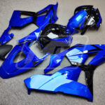 2013 - 2025 Honda CBR600RR Gloss Deep Blue & Black fairing set - ABS injection, custom painted by Monster Fairings