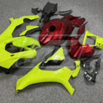 Gloss High Vis Yellow & Candy Red Forged Carbon Fiber ABS fairings for Yamaha R1 2015 - 2019 - premium OEM fit kit by Monster Fairings