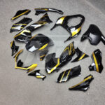 Gloss Black & Antique Gold ABS fairings for Kawasaki Z900 2020 - 2024 - premium OEM fit kit by Monster Fairings