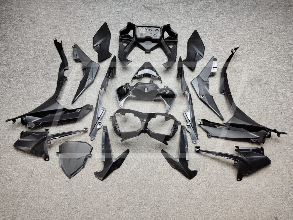 Honda CBR500R 2022 - 2023 ABS fairings, Gloss Pink & Purple Forged Carbon Shattered - high - quality motorcycle kit by Monster Fairings