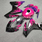 Honda CBR500R custom ABS fairings 2022 - 2023 in Gloss Pink & Purple Forged Carbon Shattered - durable replacement kit, Monster Fairings