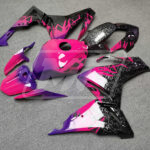 Monster Fairings ABS fairing kit for Honda CBR500R 2022 - 2023 - Gloss Pink & Purple Forged Carbon Shattered, precise OEM fit