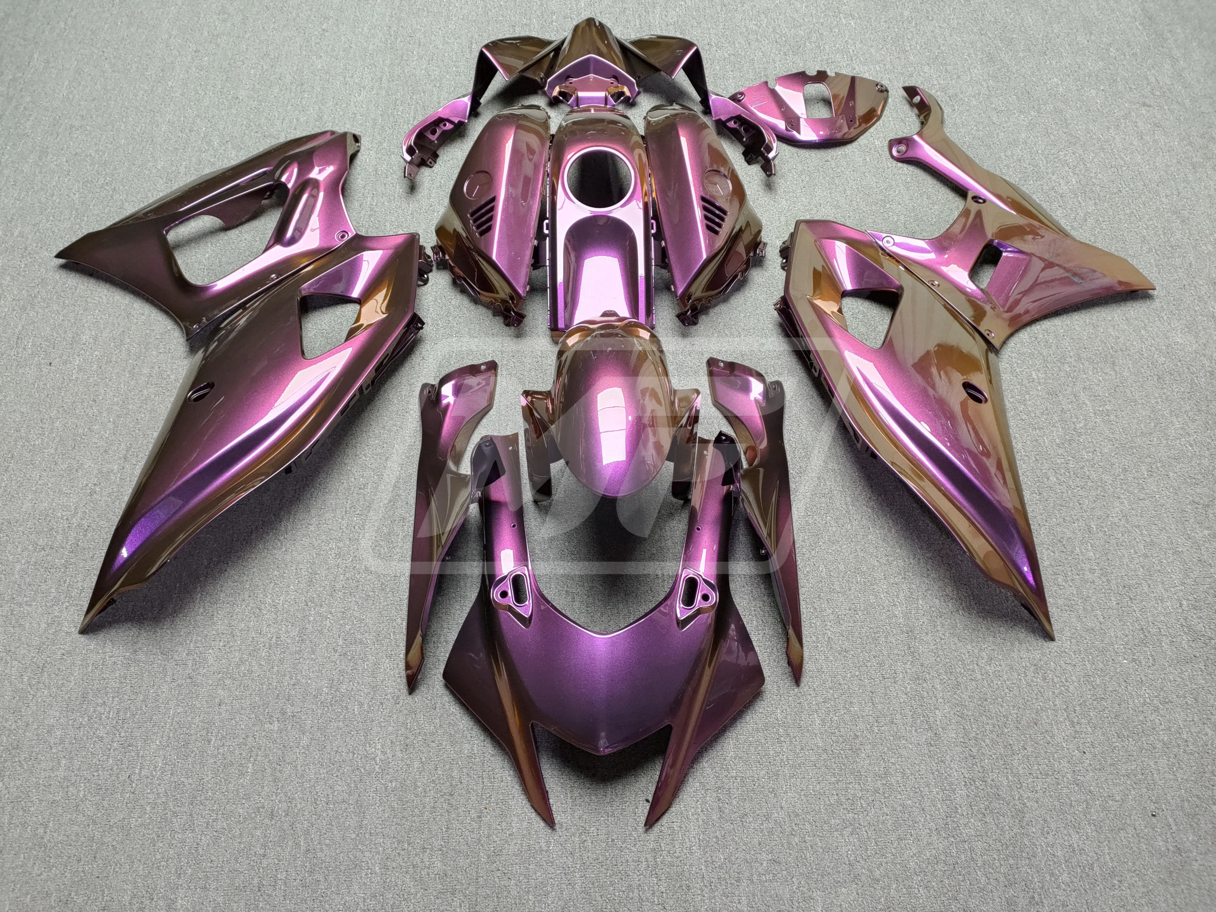 Yamaha R7 2021-2025 Gloss Purple Chameleon ABS Fairings | Monster