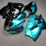 Gloss Teal & Black Split ABS fairings for Suzuki GSXR 1300 1997 - 2007 - premium OEM fit kit by Monster Fairings