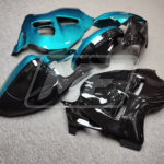 1997 - 2007 Suzuki GSXR 1300 Gloss Teal & Black Split fairing set - ABS injection, custom painted by Monster Fairings